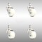 Service Caster 3 Inch 316SS Nylon Wheel Swivel 12mm Threaded Stem Caster Set SCC-SS316TS20S314-NYS-M1215-4 - alternate 1